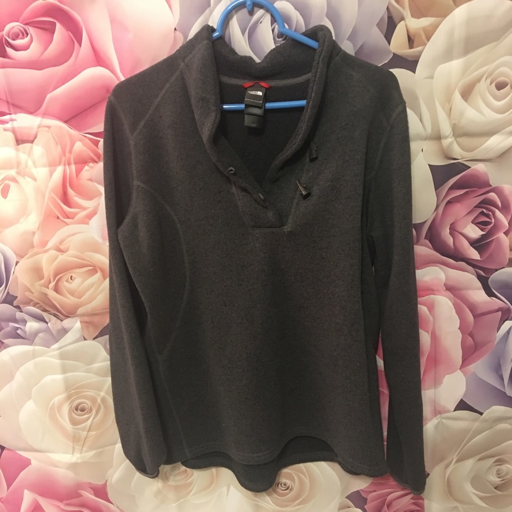 North Face Dark Grey Sweater/Sweatshirt